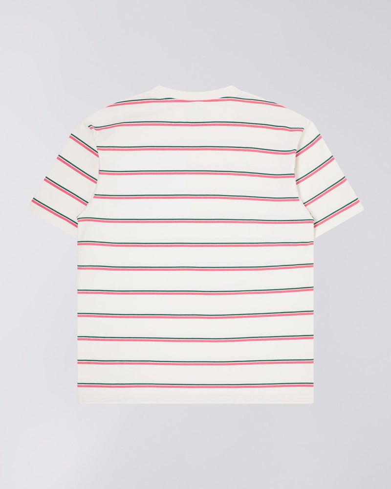 edwin t-shirt Windup Ts White / Pink / Green