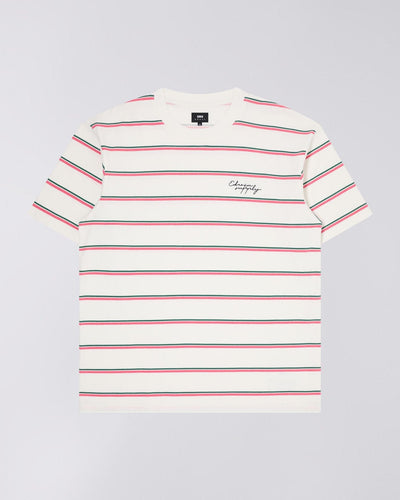 t-shirt edwin WINDUP TS WHITE / PINK / GREEN