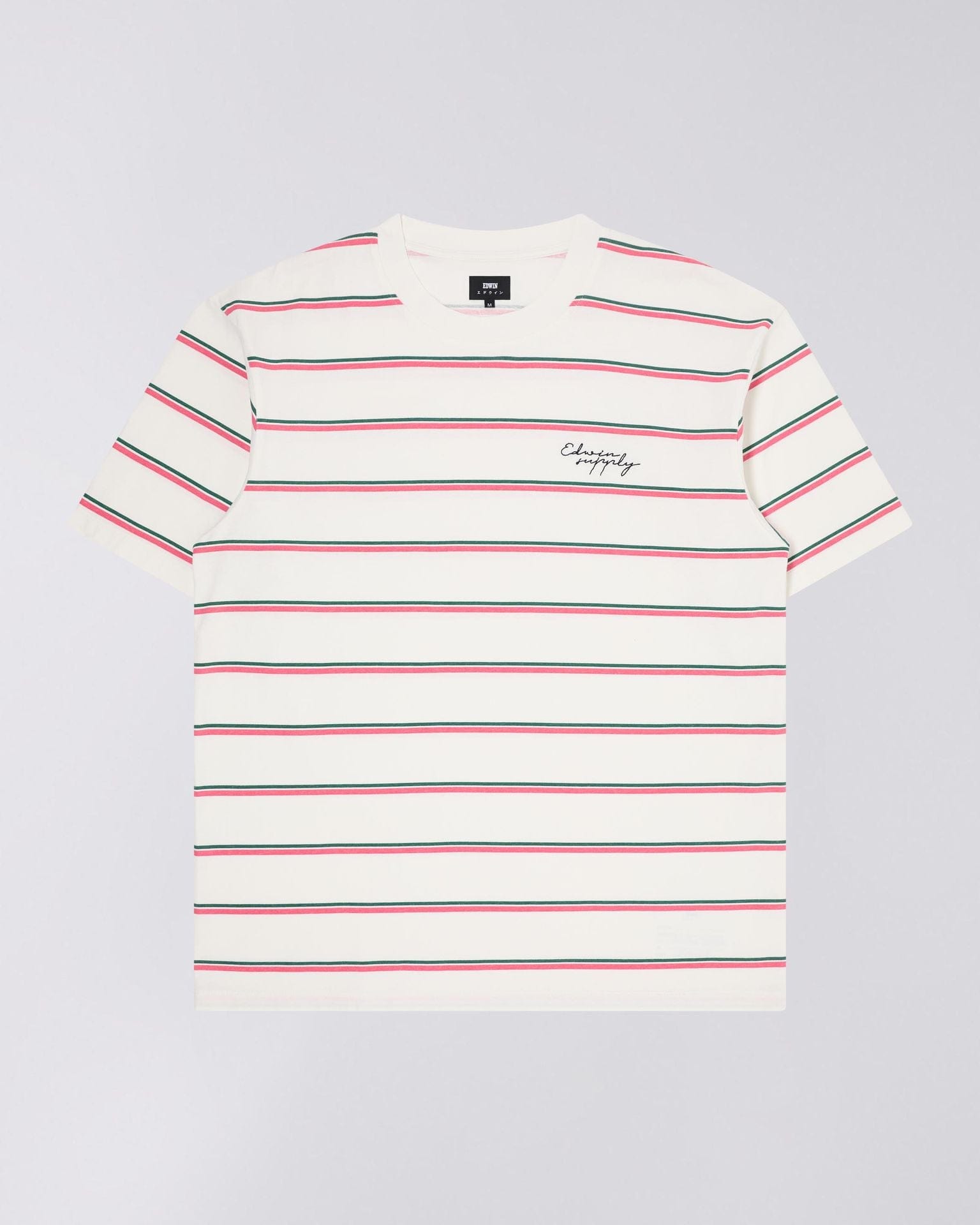 edwin t-shirt Windup Ts White / Pink / Green