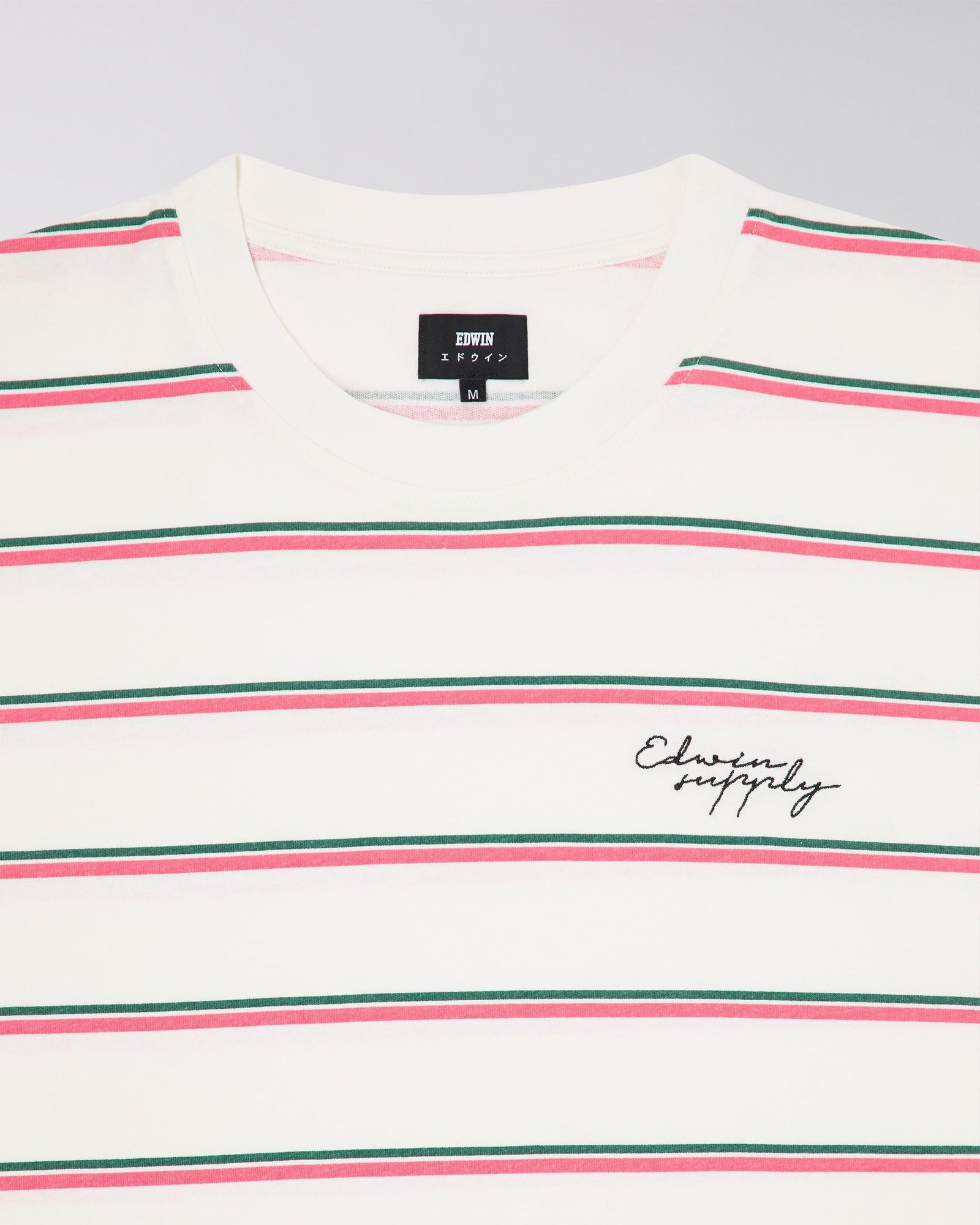 edwin t-shirt Windup Ts White / Pink / Green