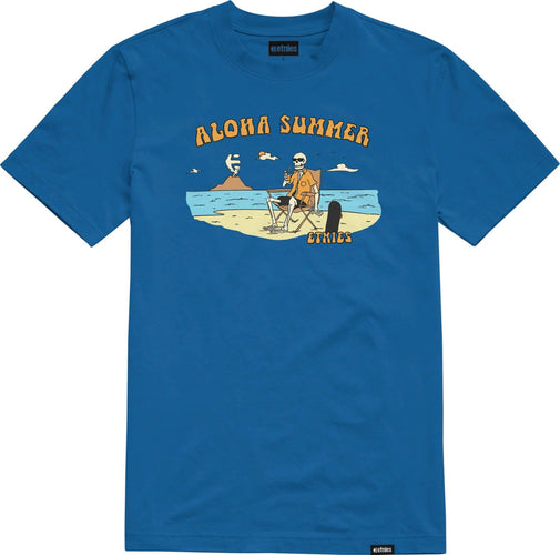 t-shirt etnies ALOHA SUMMER TEE - ROYAL