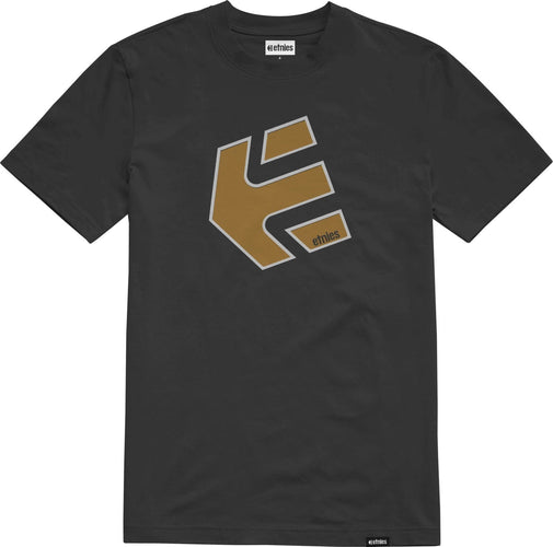 t-shirt etnies CRANK SS TEE - BLACK/BROWN