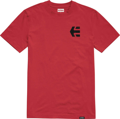 t-shirt etnies SKATE CO TEE - RED/BLACK