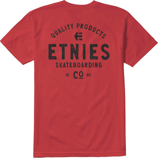 etnies SKATE CO TEE - RED/BLACK foto 2