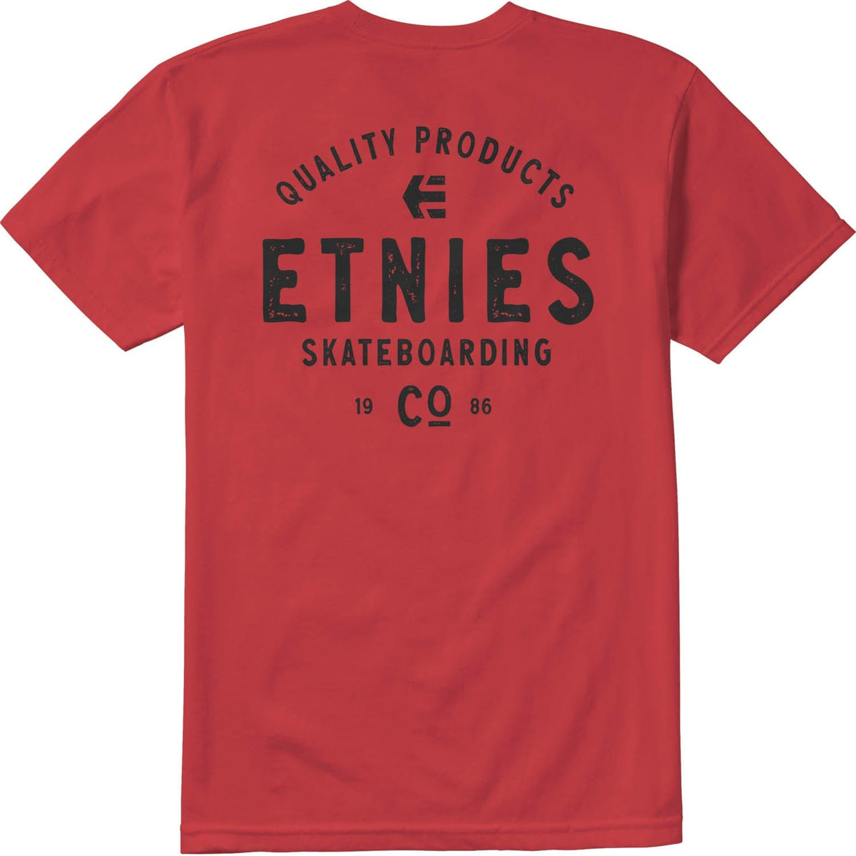 etnies t-shirt SKATE CO TEE - RED/BLACK