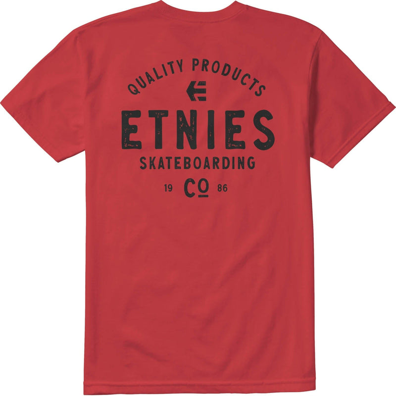 etnies t-shirt SKATE CO TEE - RED/BLACK