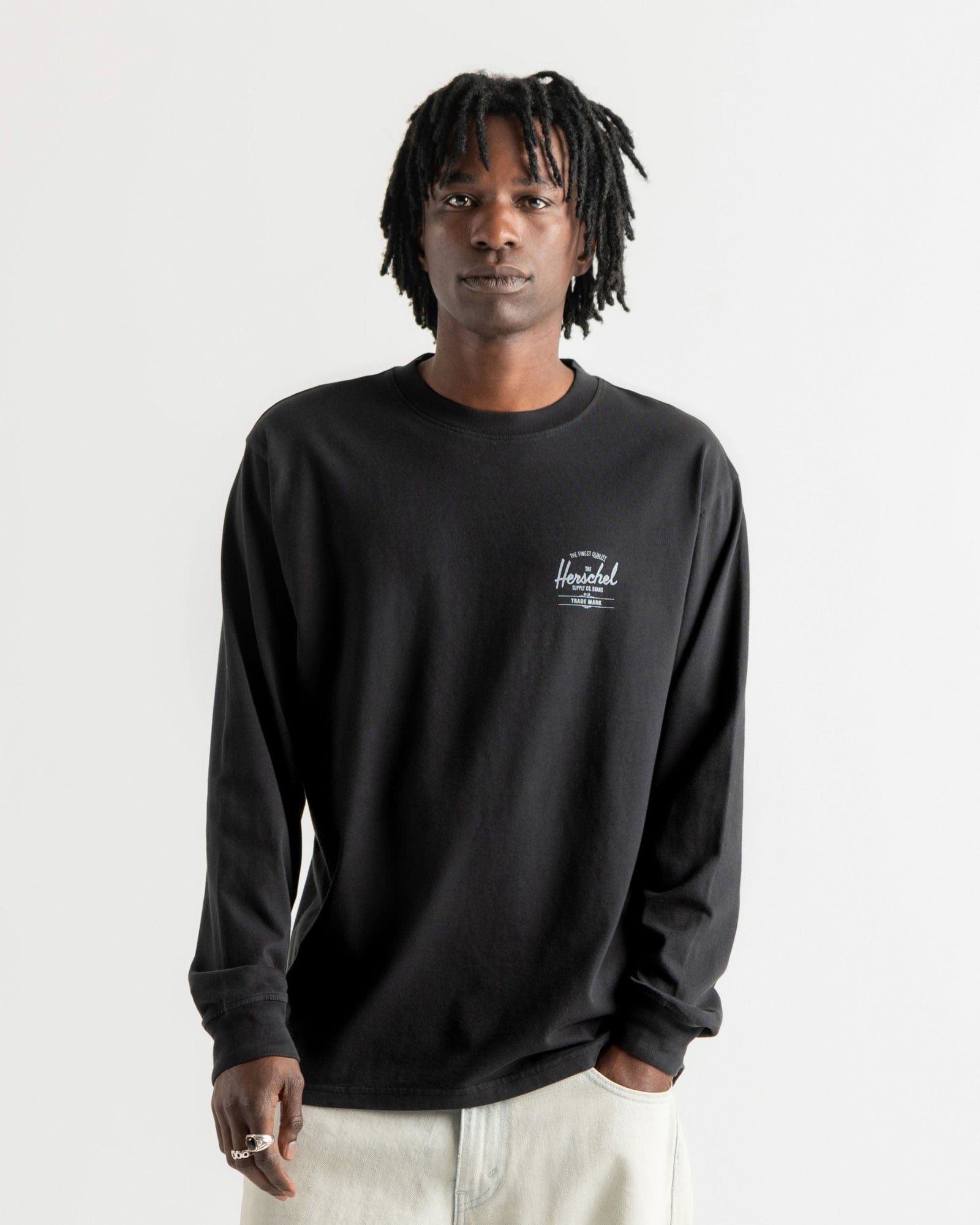 herschel t-shirt BASIC LONG SLEEVE TEE MEN
