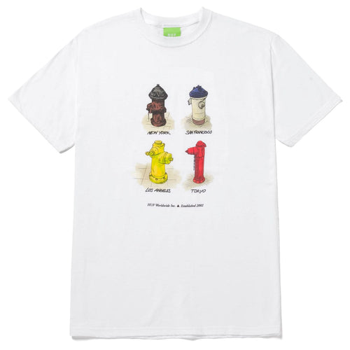 t-shirt huf ALL CITIES S/S TEE - WHITE