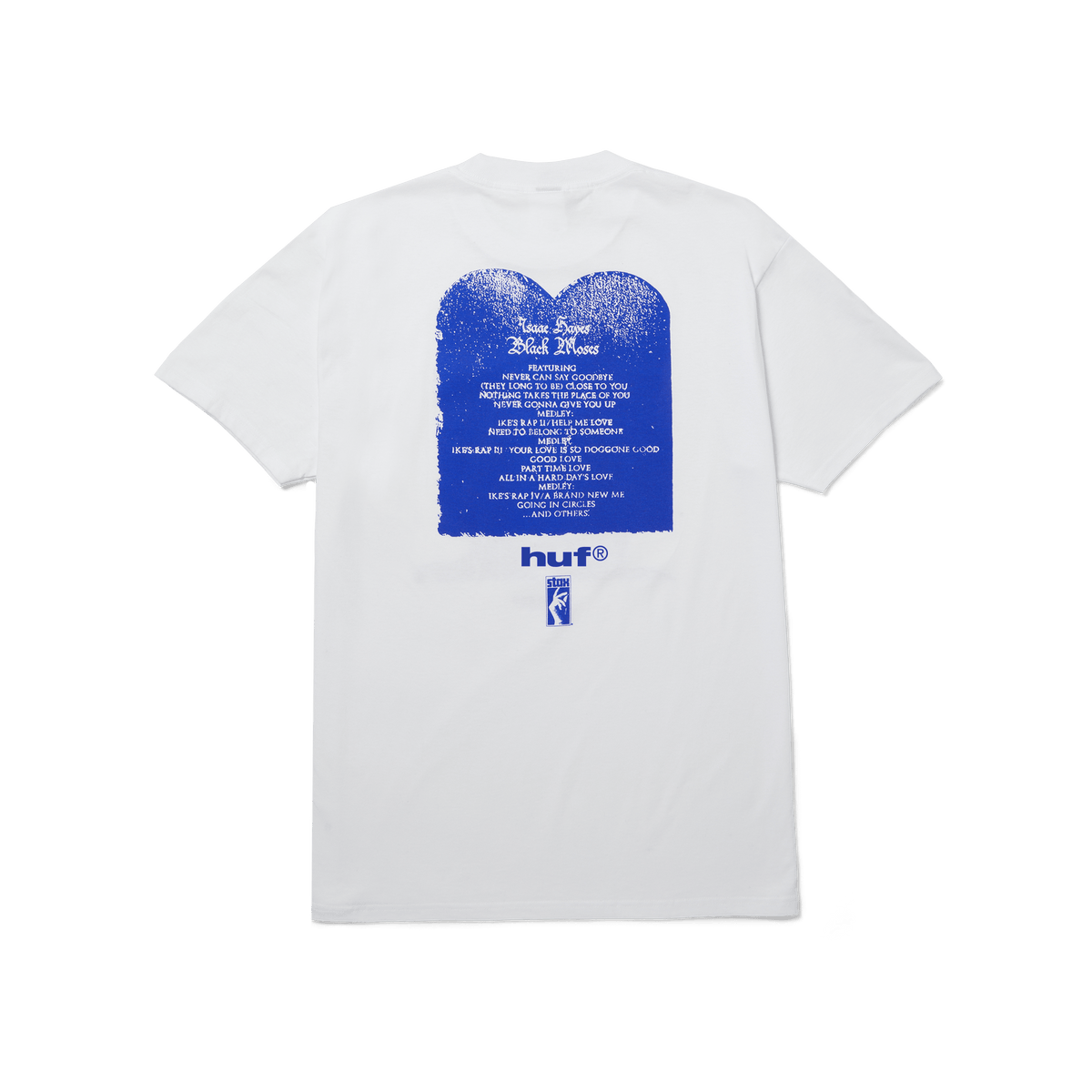huf t-shirt Black Moses S S Heavyweight Tee