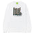 t-shirt huf BOOKEND L/S TEE - WHITE
