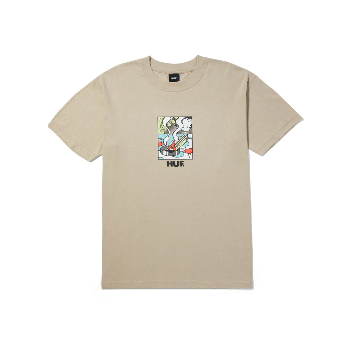 huf t-shirt BURNING AWAY S S TEE