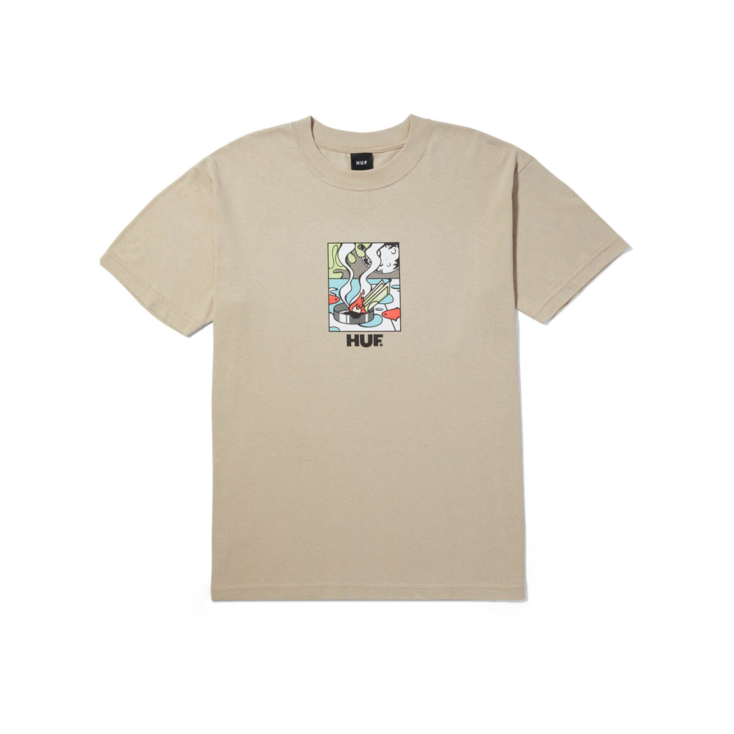 huf t-shirt BURNING AWAY S S TEE