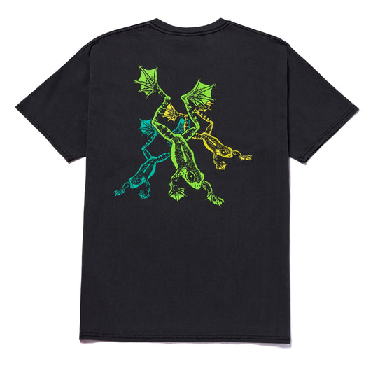 huf CANE WASHED S/S TEE - WASHED BLACK foto 2