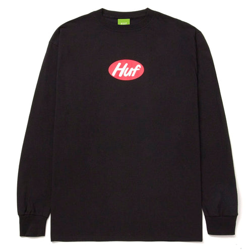 t-shirt huf CEREAL KILLER L/S TEE - BLACK