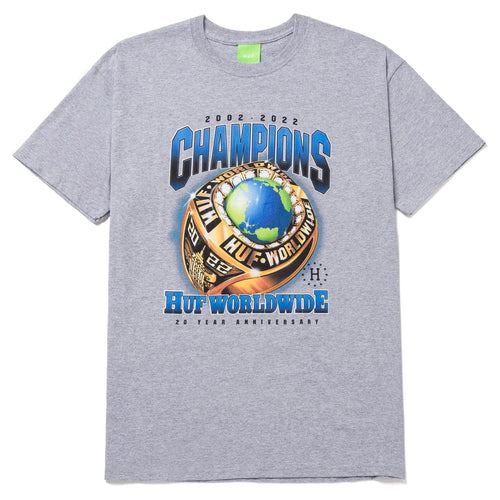 t-shirt huf CHAMPIONS S/S TEE - ATHLETIC GREY