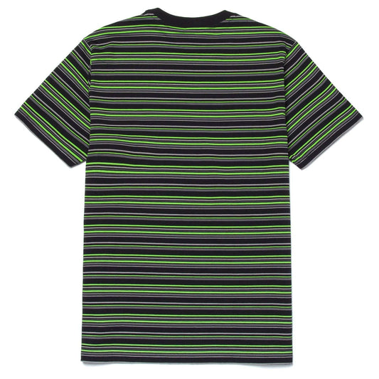 huf CROWN STRIPE S/S KNIT TOP - BLACK foto 5