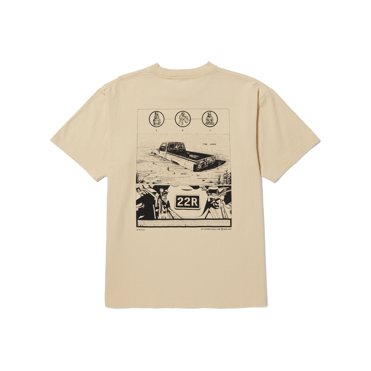 huf t-shirt Diagram Drawing 1 S S Tee