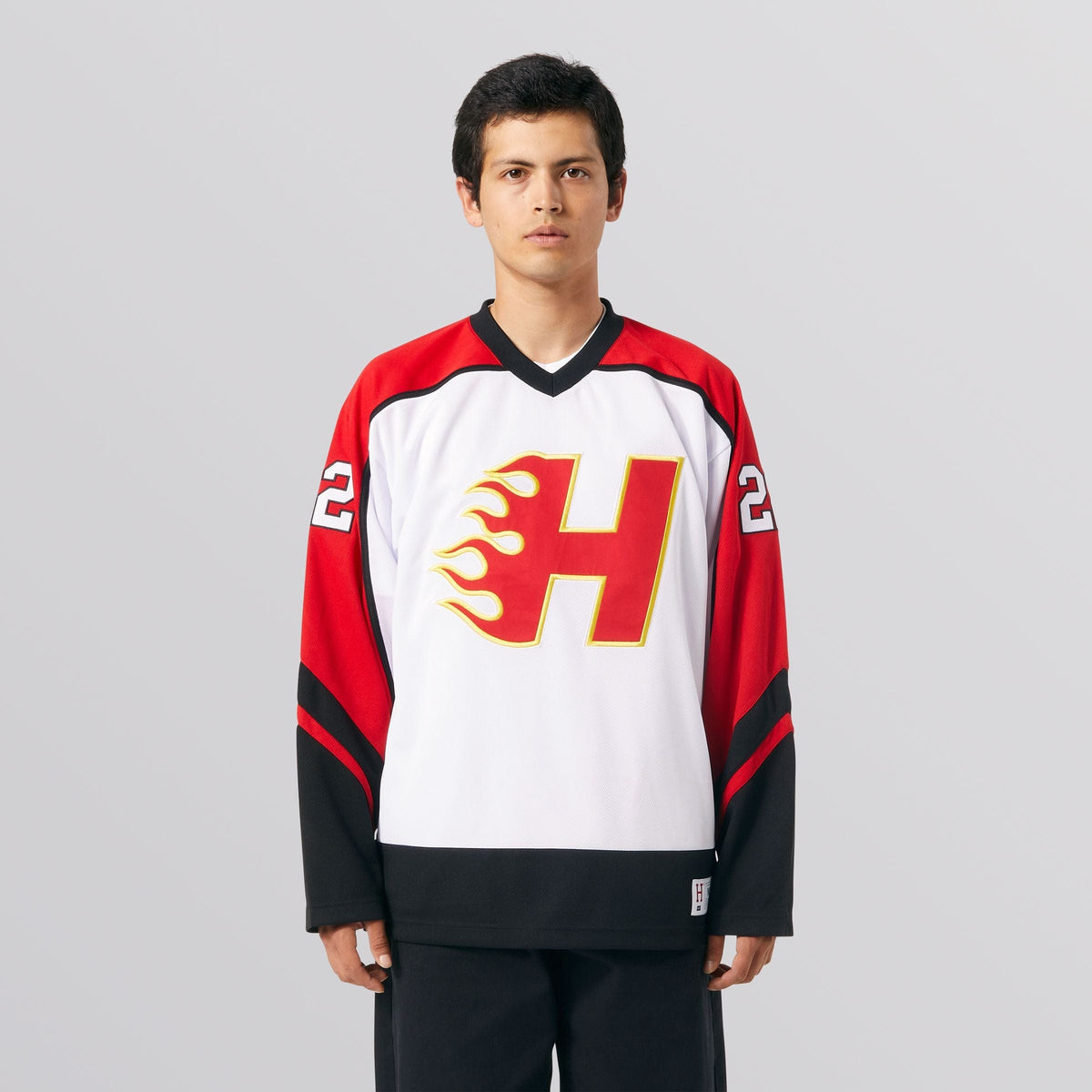 huf t-shirt ENFORCER HOCKEY JERSEY - WHITE
