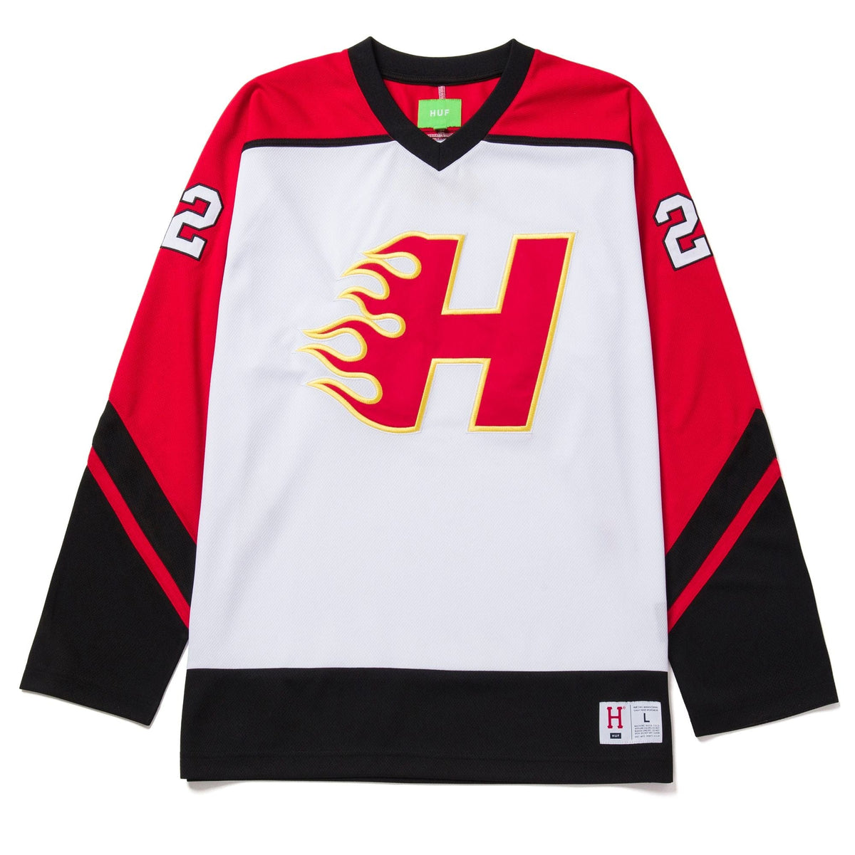 huf t-shirt ENFORCER HOCKEY JERSEY - WHITE