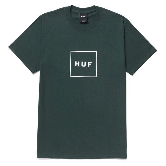 huf Essentials Box Logo S/S Tee Dark Green foto 1