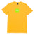 t-shirt huf ESSENTIALS BOX LOGO S/S TEE - LEMON YELLOW