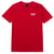 t-shirt huf ESSENTIALS CLASSIC H S/S TEE - RED