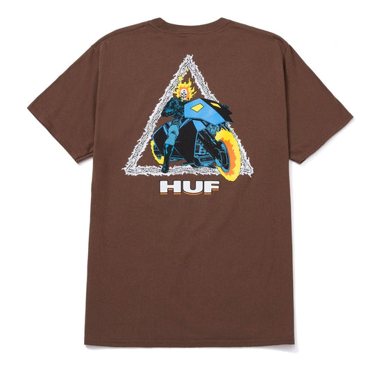 huf GHOST RIDER TT S/S TEE - BROWN foto 2