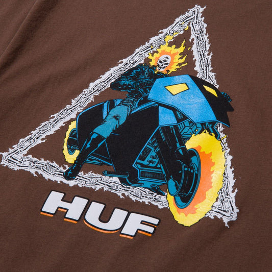 huf GHOST RIDER TT S/S TEE - BROWN foto 4
