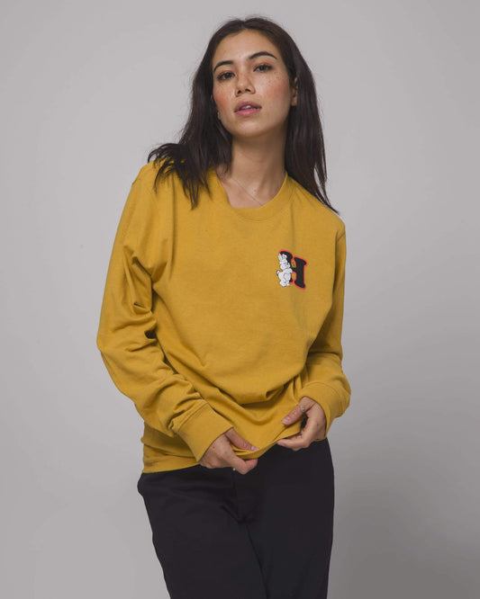 huf Giving L/S Relax Tee Gold foto 2