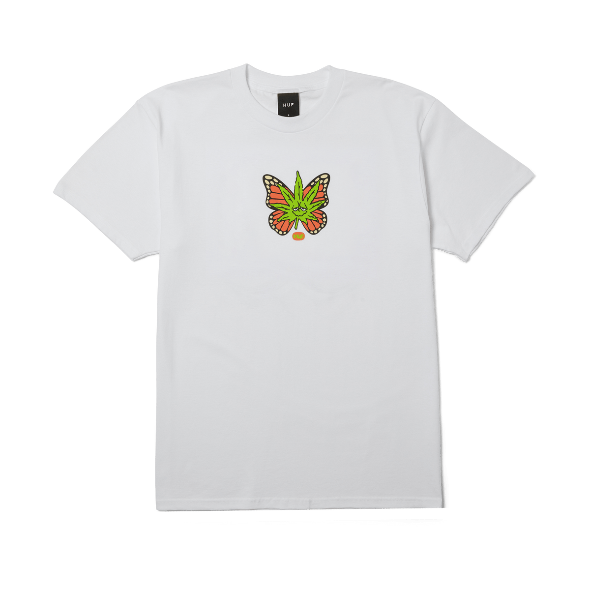 huf t-shirt Green Budderfly Ss Tee