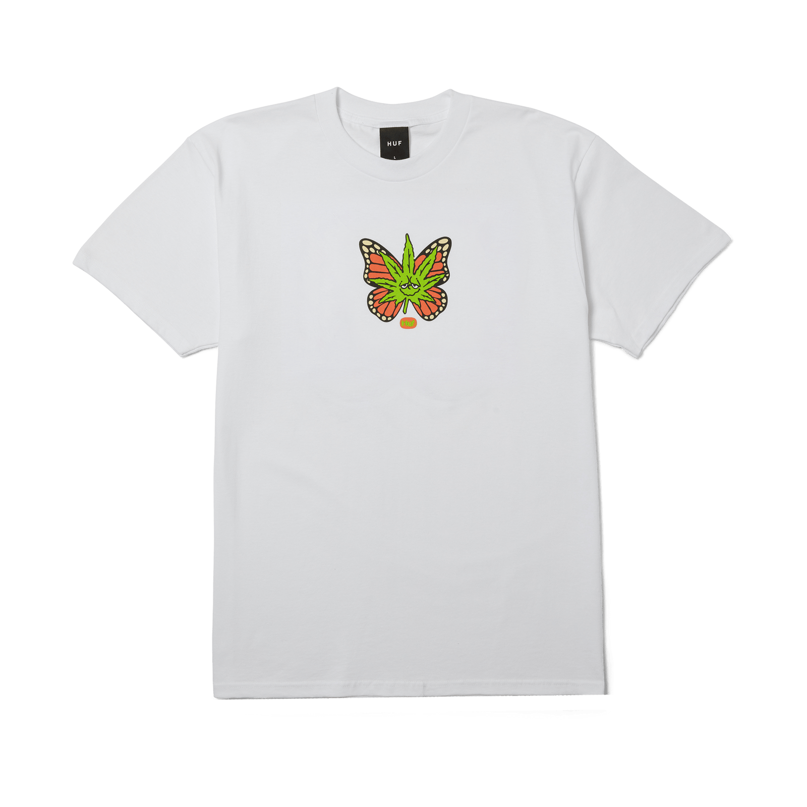 huf t-shirt Green Budderfly Ss Tee