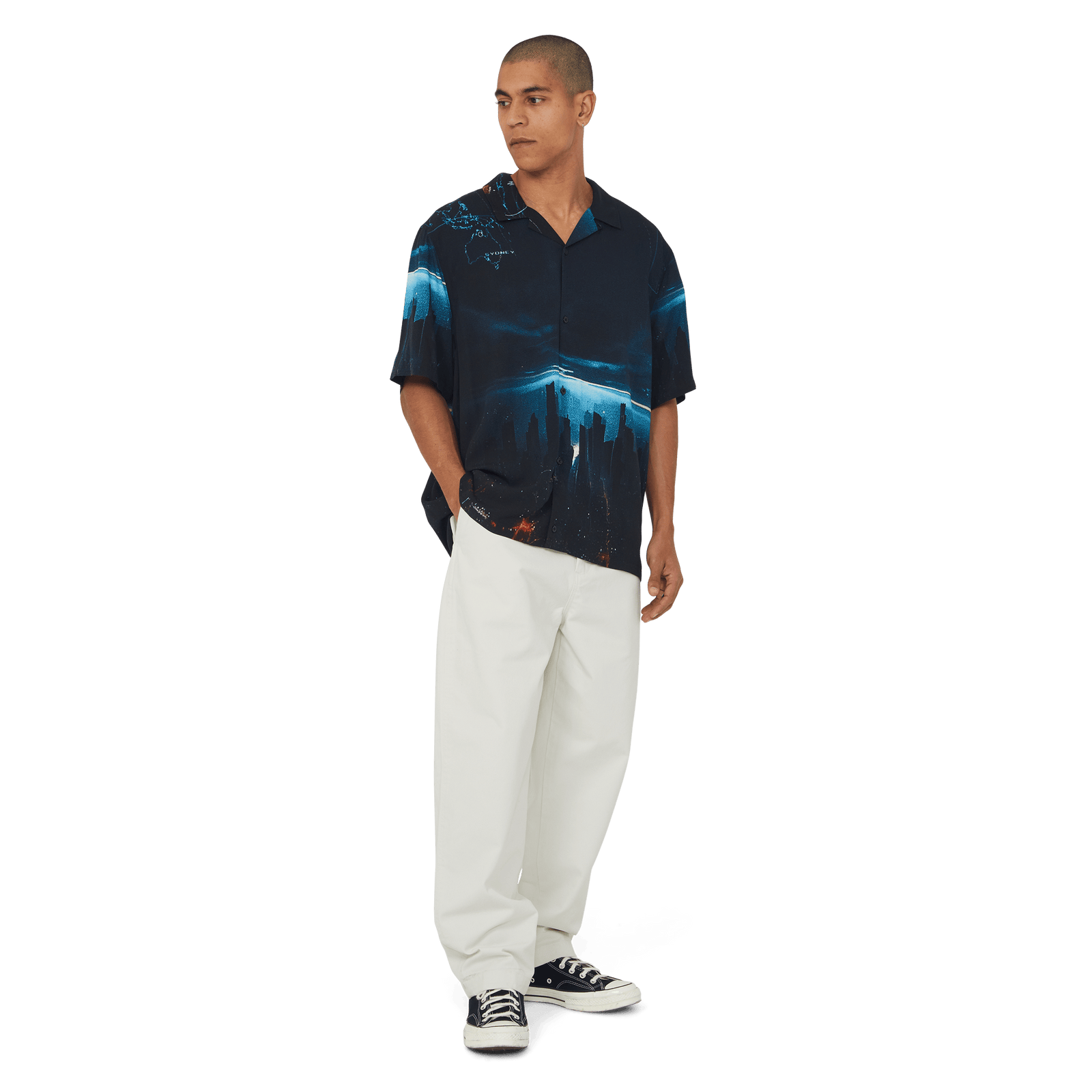 huf t-shirt Ground Control Ss Resort Shirt