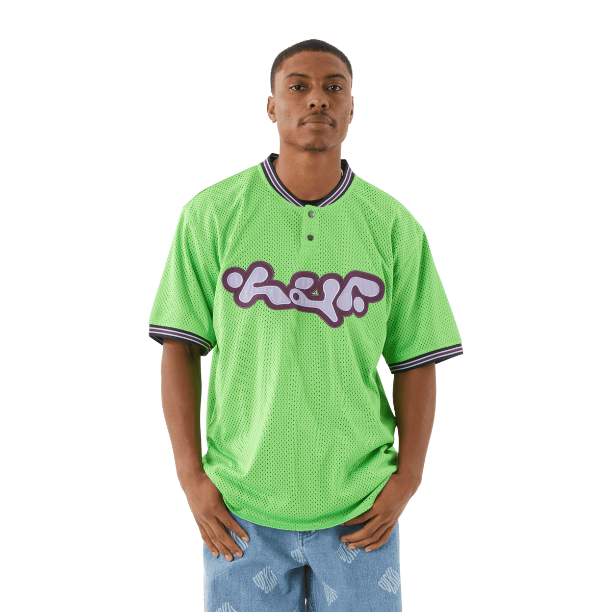 huf t-shirt Halftime Henley S S Jersey