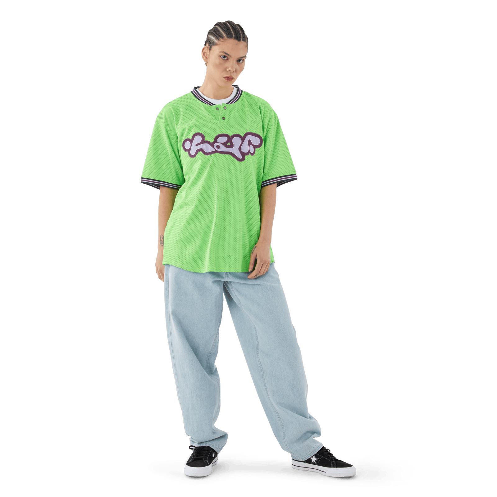 huf t-shirt Halftime Henley S S Jersey