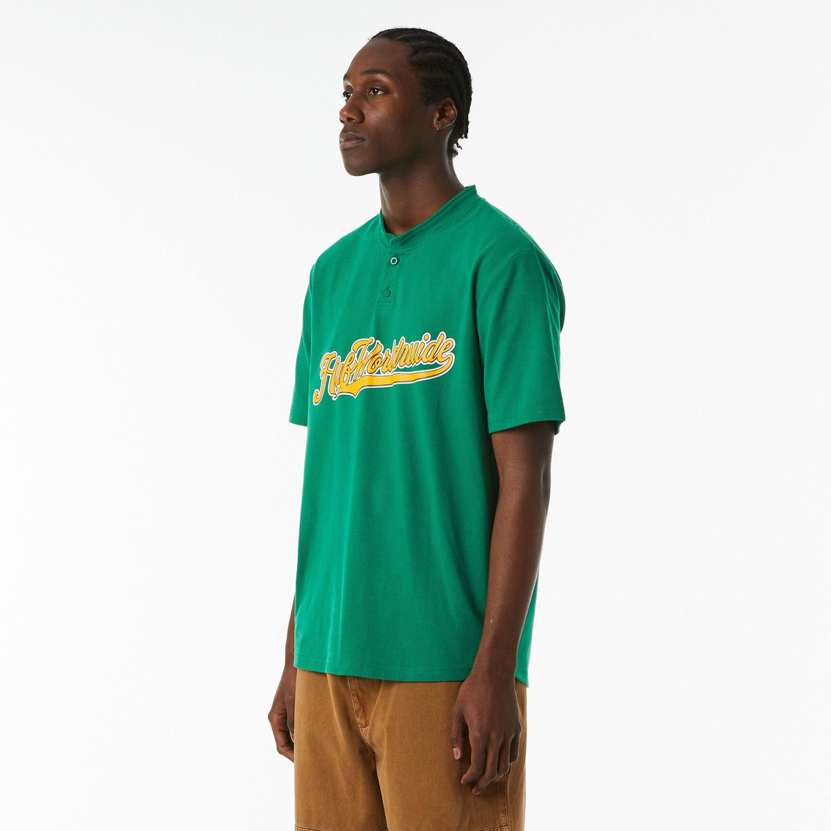 huf t-shirt HARLAN BASEBALL HENLEY