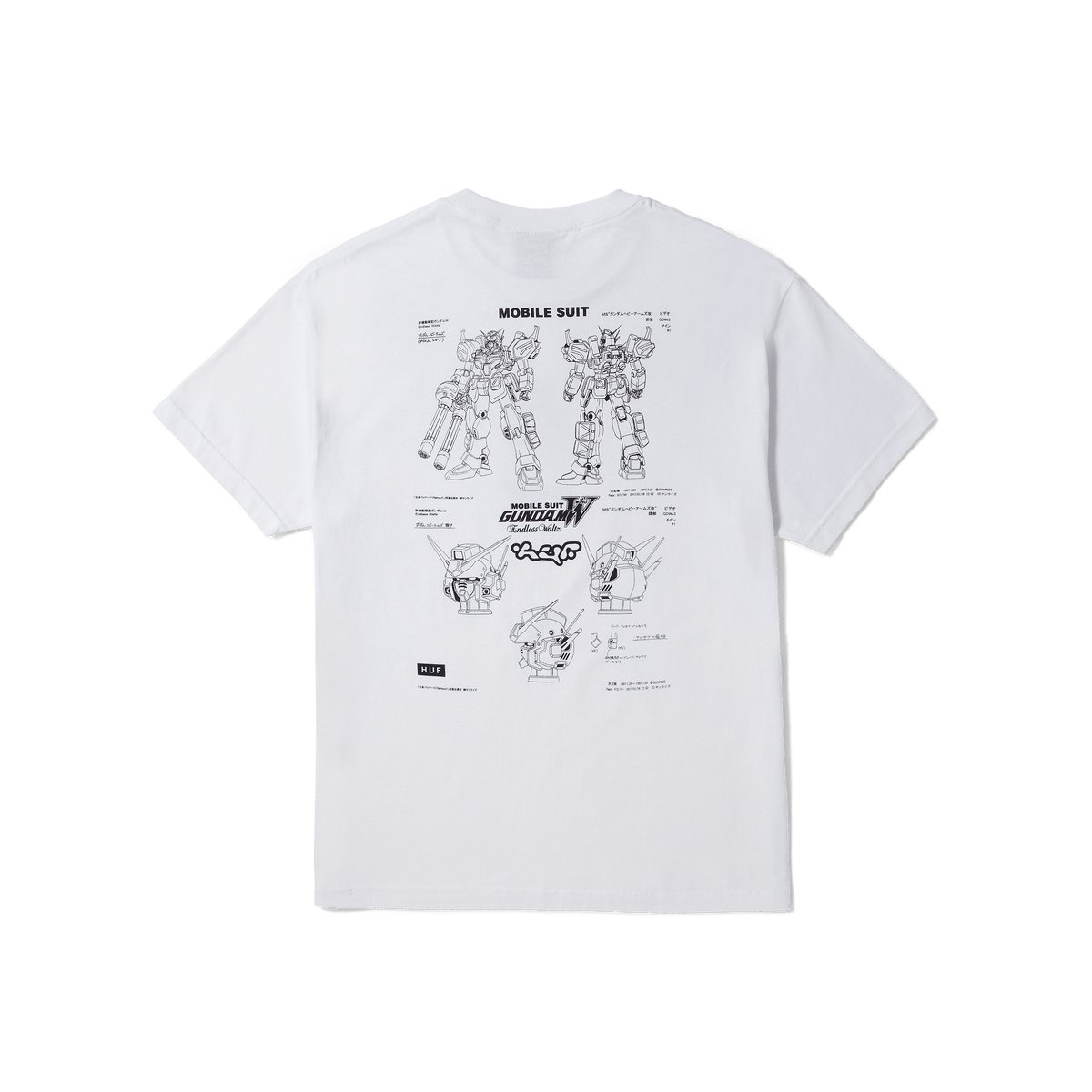 huf t-shirt HEAVY ARMS SCHEMATICS S S TEE