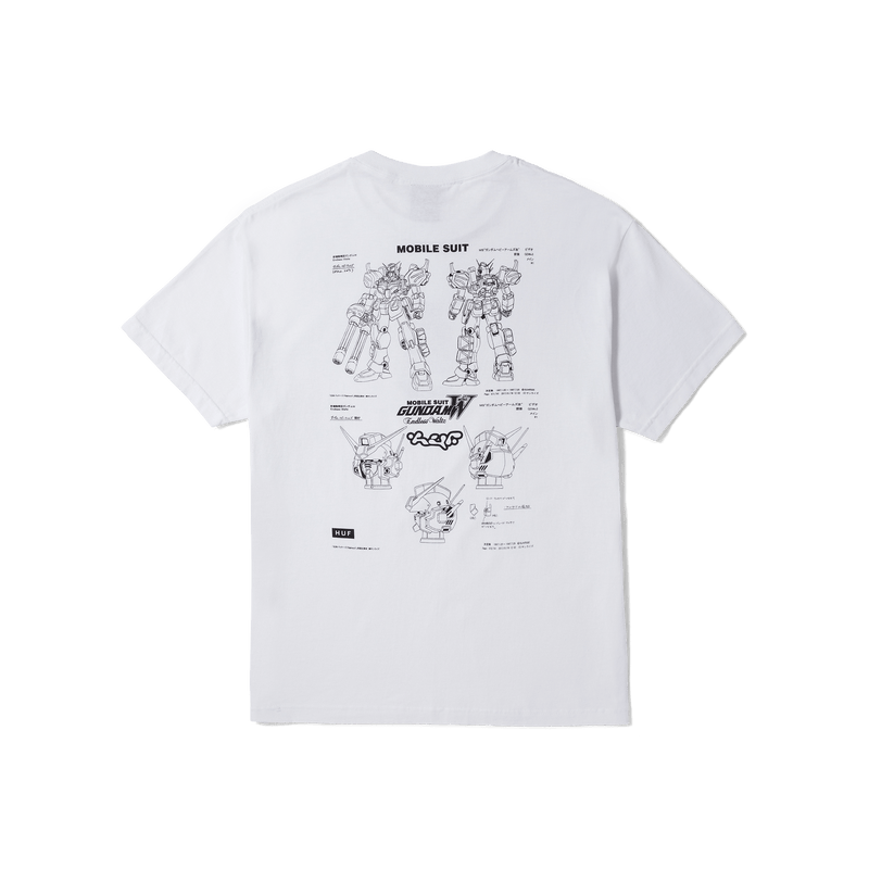 huf t-shirt HEAVY ARMS SCHEMATICS S S TEE