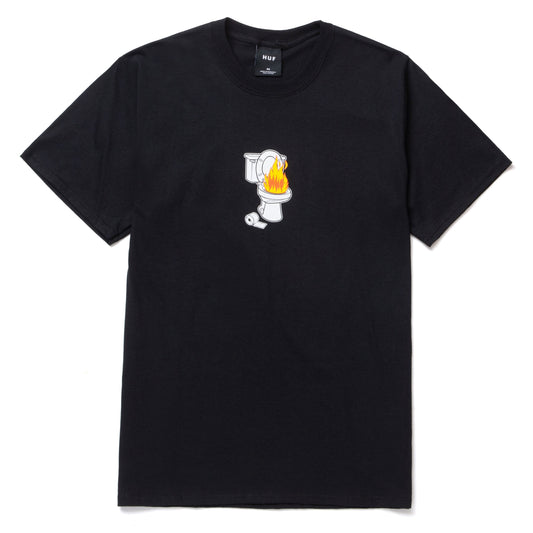 huf HOT SHIT S/S TEE - BLACK foto 1