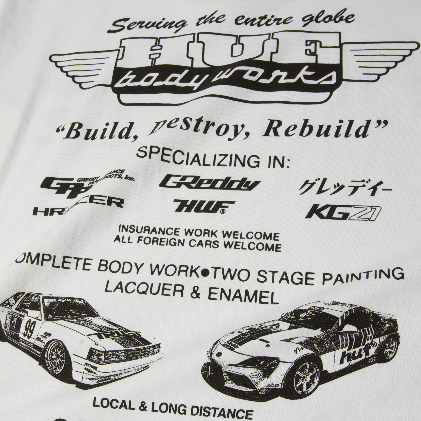 huf t-shirt Huf X Greddy Body Works S S Tee