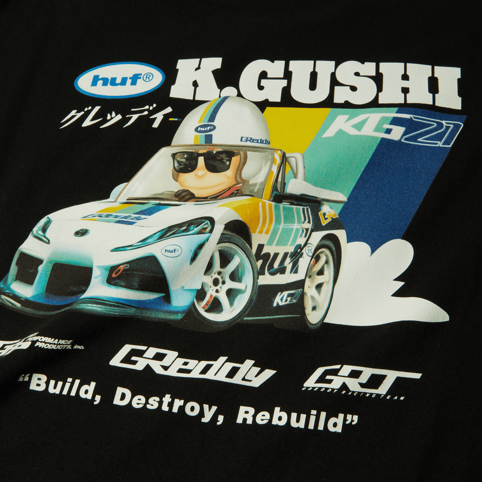 huf t-shirt Huf X Greddy Gushi S S Tee