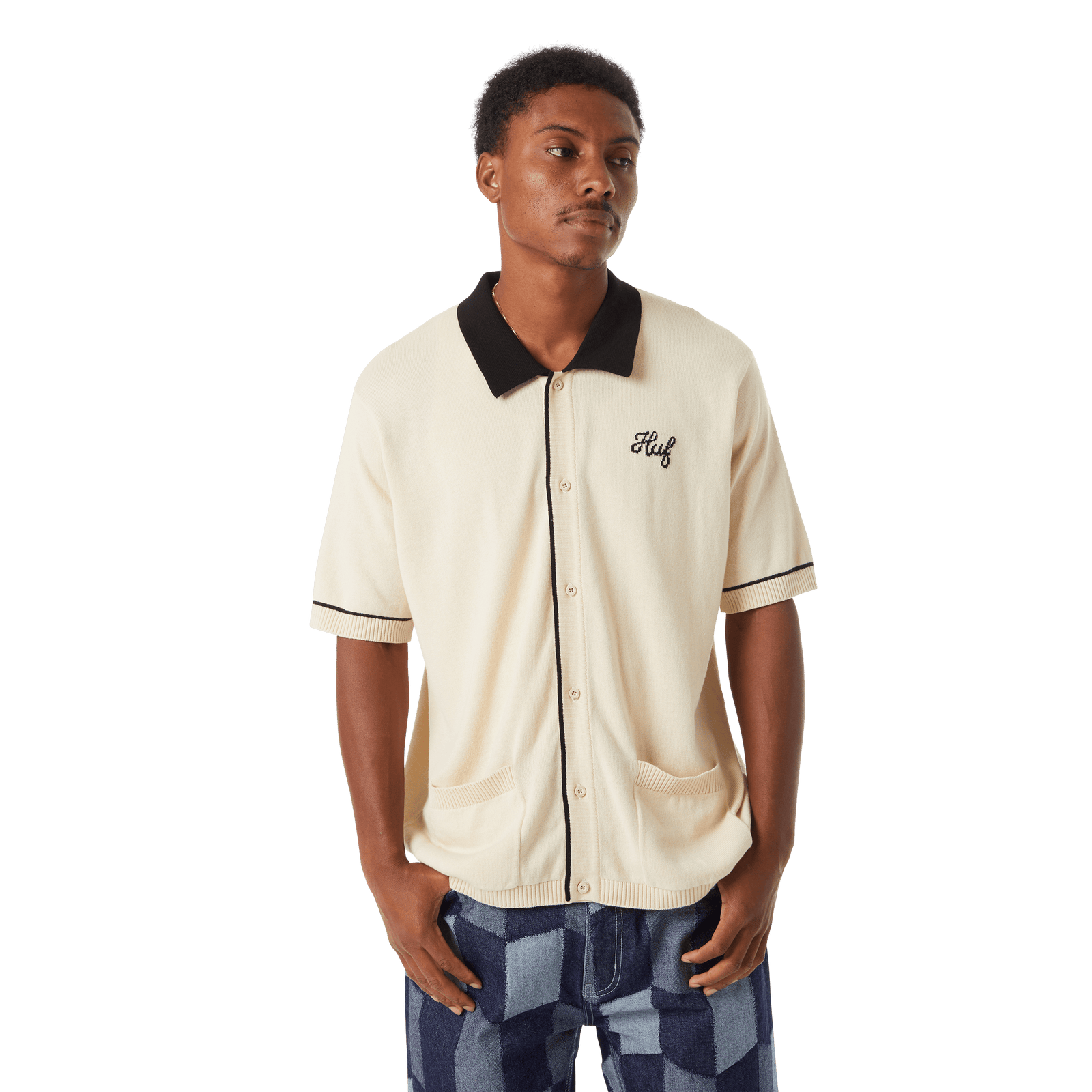 huf t-shirt Icarus S S Knit Top