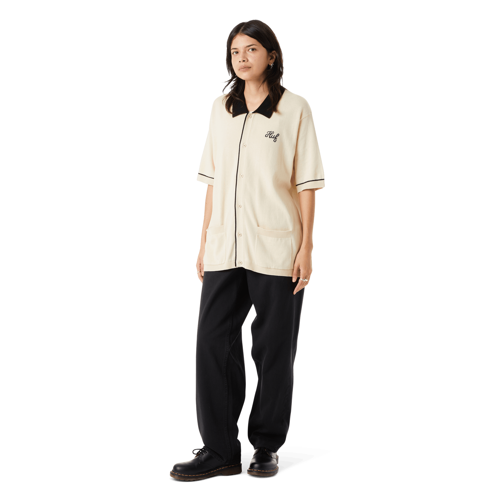 huf t-shirt Icarus S S Knit Top