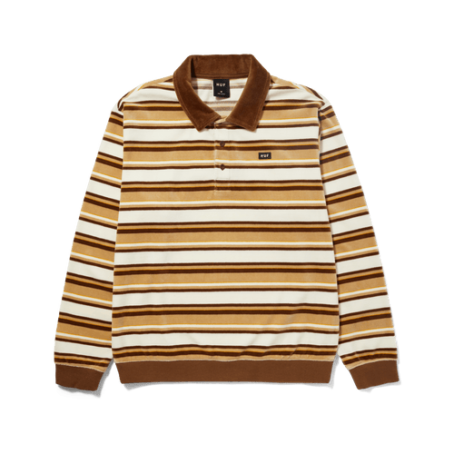 t-shirt huf KRAMER L S VELOUR SHIRT