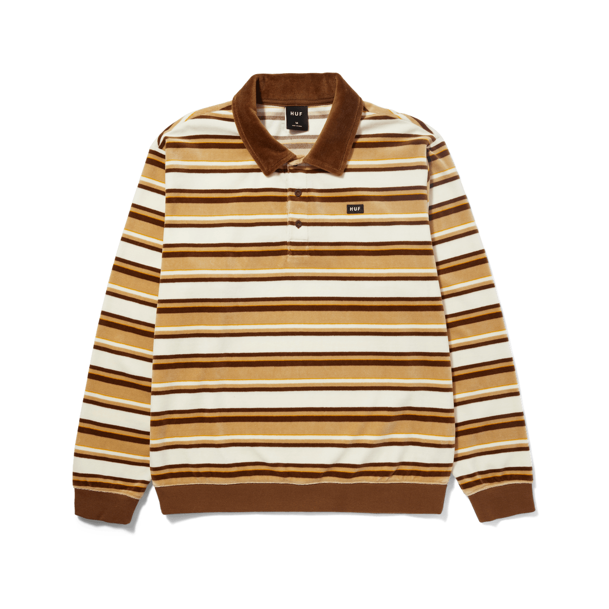 huf t-shirt KRAMER L S VELOUR SHIRT