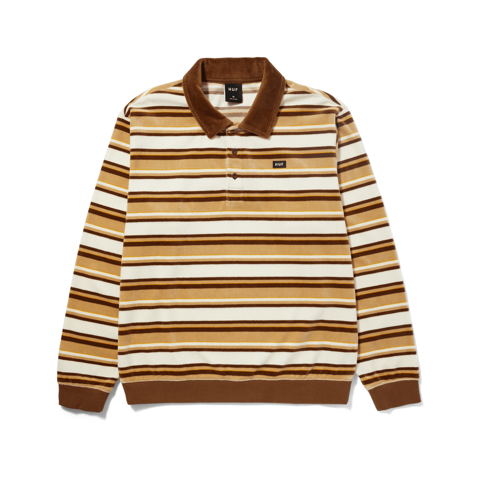 huf t-shirt KRAMER L S VELOUR SHIRT