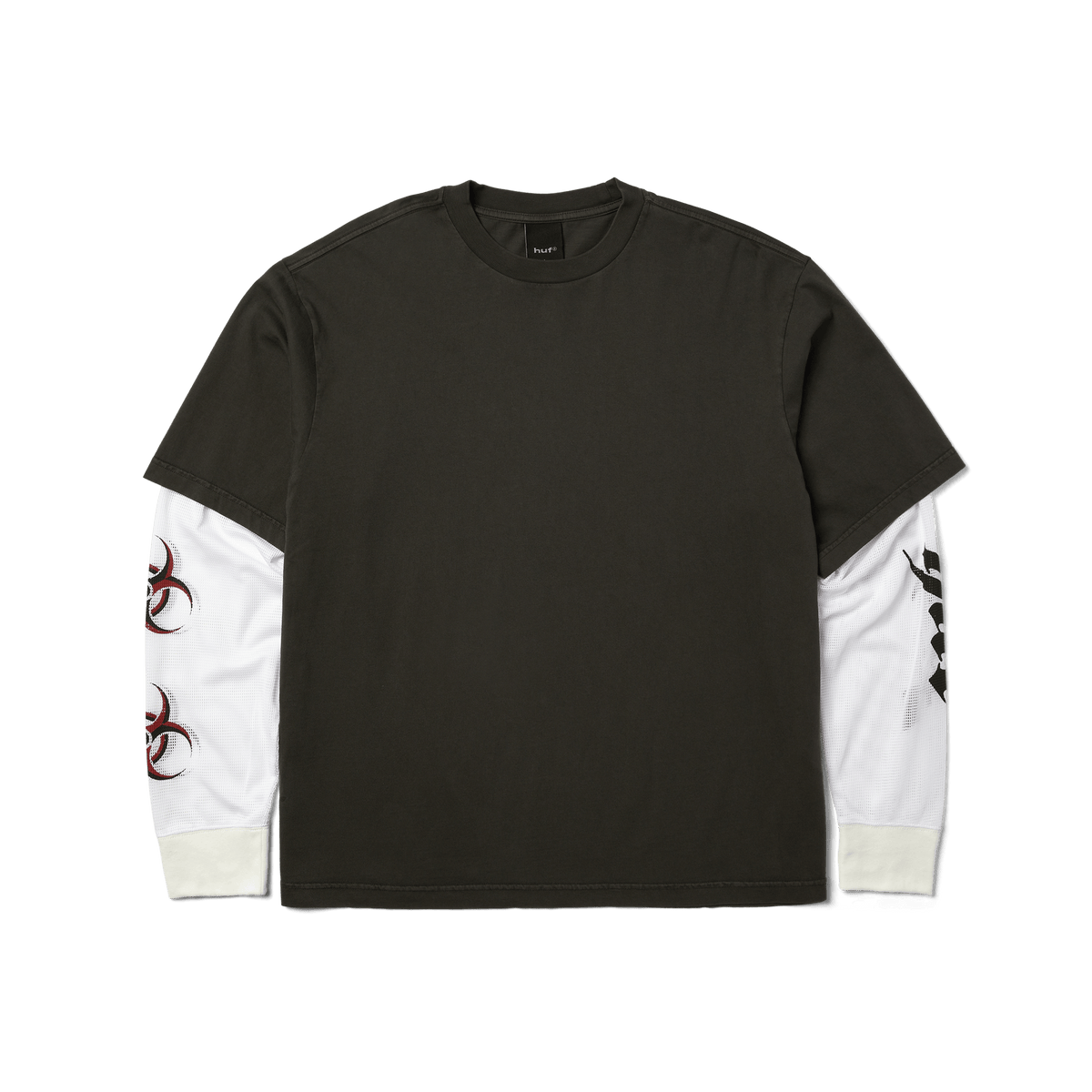 huf t-shirt Leon Ls Double Layer Top