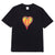 t-shirt huf LOVE S/S RELAX TEE - BLACK
