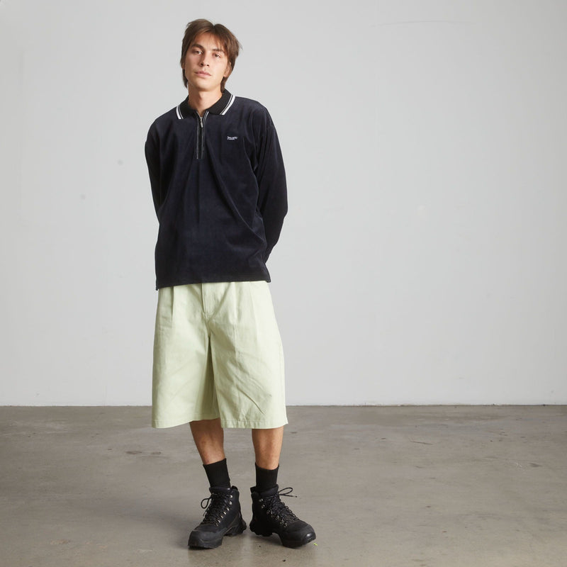 huf t-shirt Parker Velour Ls Polo