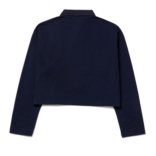 huf PATCHES L/S CROP POLO - NAVY foto 6