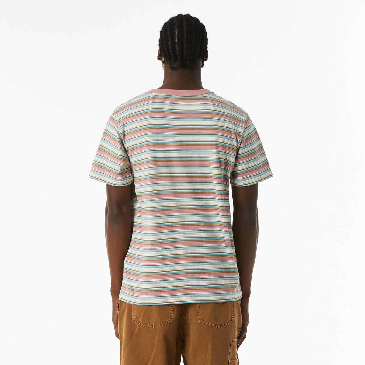huf t-shirt POT HEAD STRIPED KNIT TOP